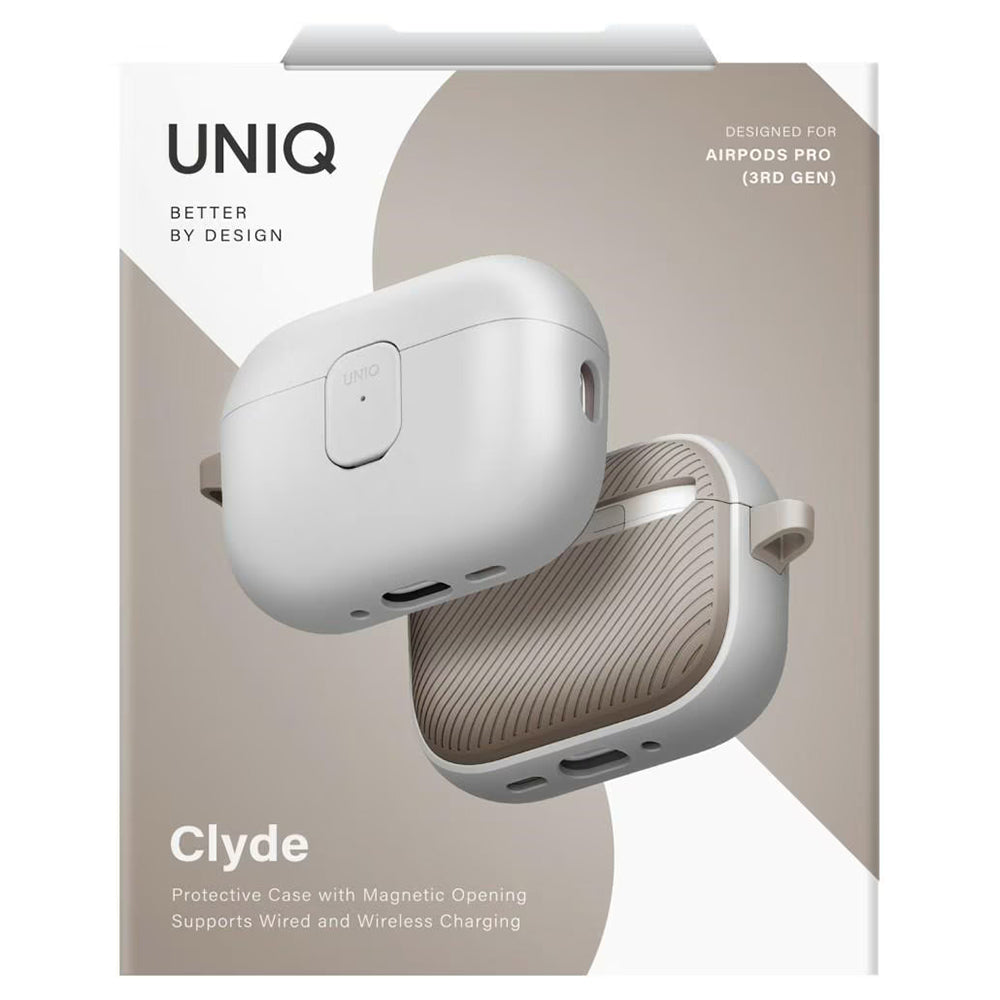 UNIQ Clyde futrola za Apple AirPods Pro 3, Sivo Bež