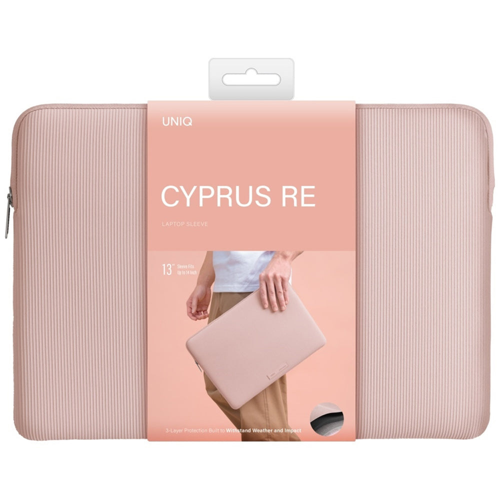UNIQ Cyprus Ridge torbica za laptop max. 14 inča, Roza