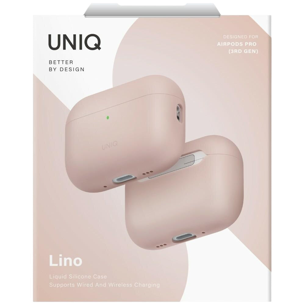 UNIQ Lino futrola za Apple AirPods Pro 3, Roza