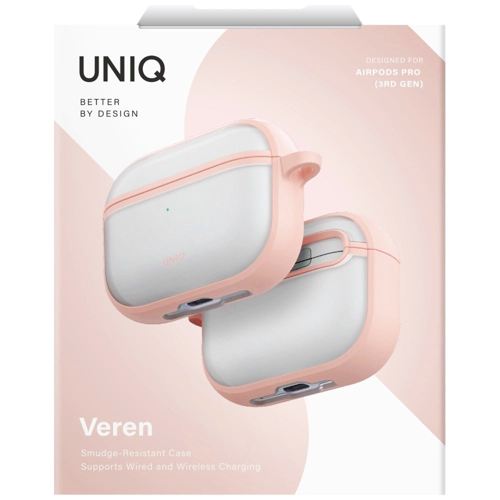 Futrola UNIQ Veren za Apple AirPods Pro 3, Roza