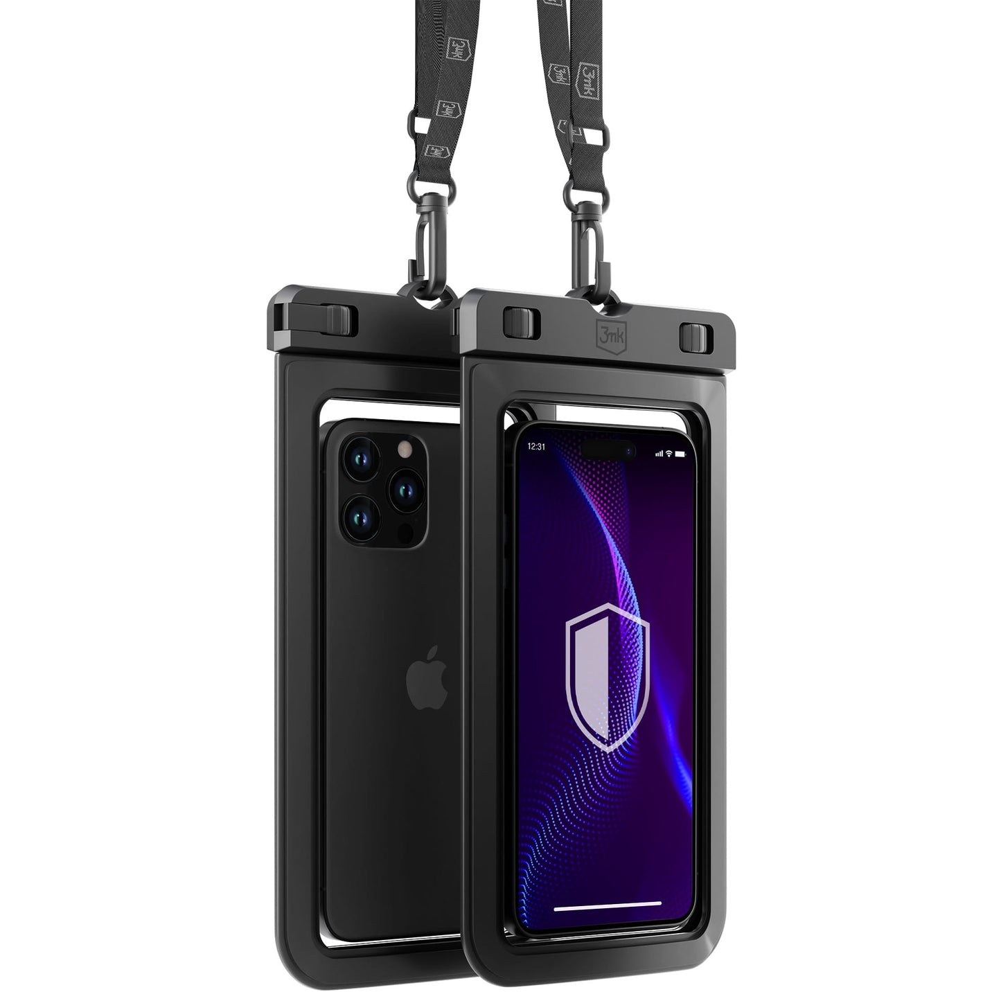 Univerzalna vodootporna futrola za telefon max. 7 inča, 3MK, Hydro, crna