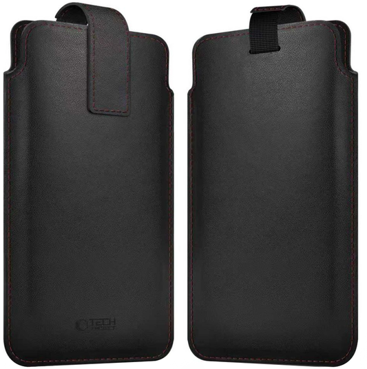 Univerzalna futrola za telefon, Tech-Protect, SM65, Crno-Crvena