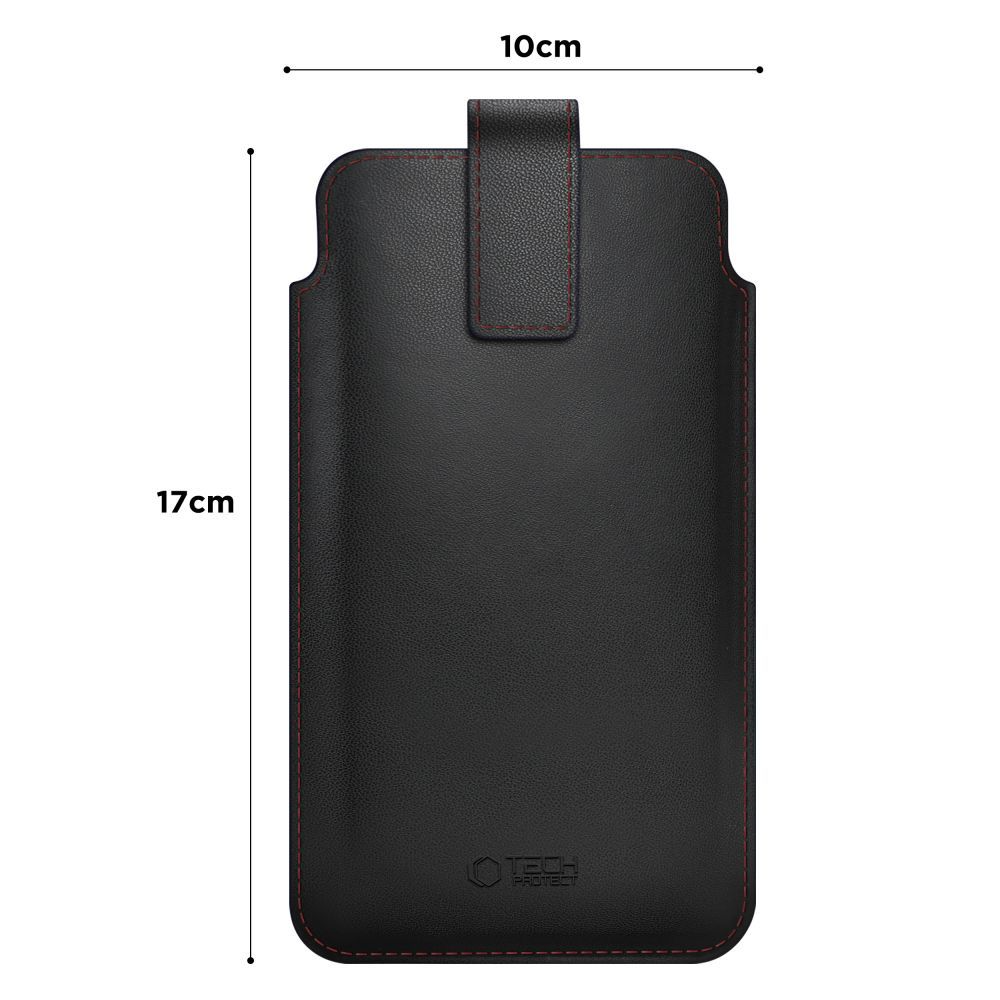 Univerzalna futrola za telefon, Tech-Protect, SM65, Crno-Crvena