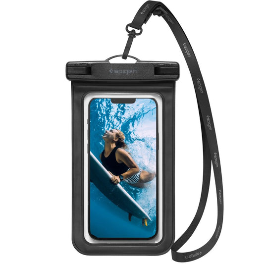 Univerzalna Vodootporna Torbica za Telefon 3.5inch - 7inch, Spigen, A601, Crna AMP04525