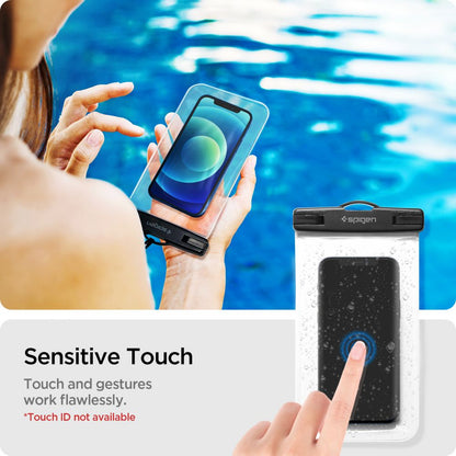 Univerzalna Vodootporna Torbica za Telefon max. 3.5inch - 7inch, Spigen, A601, Set 2 komada, Prozirna AMP03098