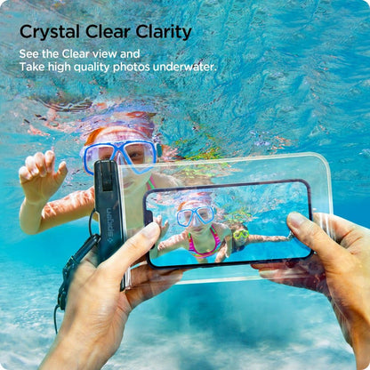 Univerzalna Vodootporna Torbica za Telefon max. 3.5inch - 7inch, Spigen, A601, Set 2 komada, Prozirna AMP03098