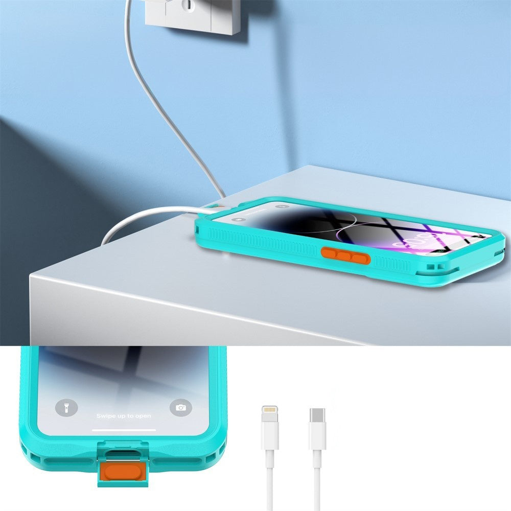 Univerzalna vodootporna futrola za telefon max. 6.1 inča, ShellBox, AirBox, Plava
