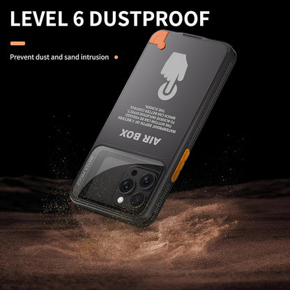 Univerzalna vodootporna futrola za telefon max. 6.1 inča, ShellBox, AirBox, Crna