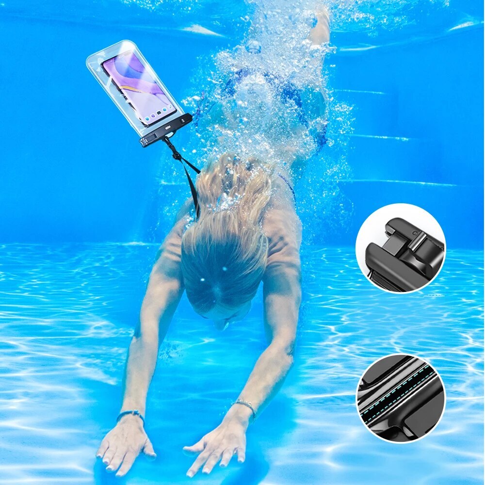 Univerzalna Vodootporna Torbica za Telefon max. 6.5inch, ESR, Crna