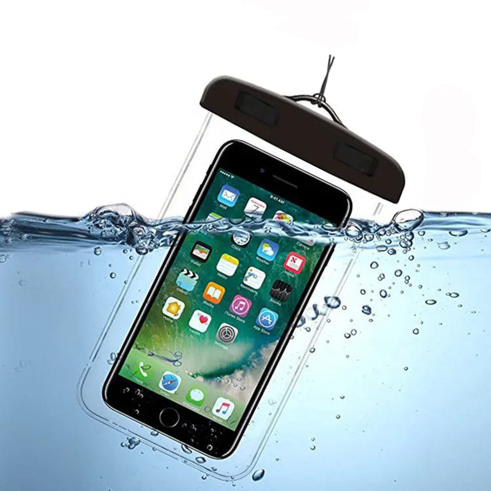 Univerzalna vodootporna futrola za telefon max. 6.5 inča, Techsuit, Crna