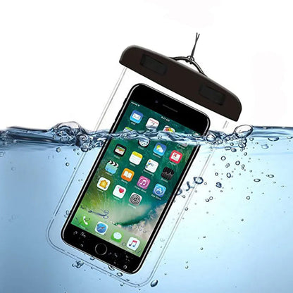 Univerzalna vodootporna futrola za telefon max. 6.5 inča, Techsuit, Crna