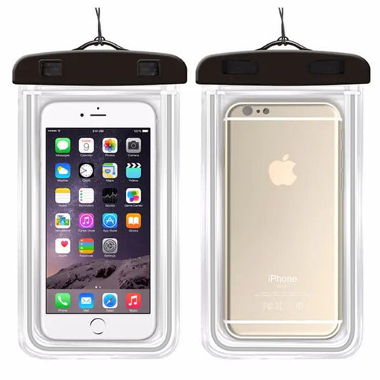 Univerzalna vodootporna futrola za telefon max. 6.5 inča, Techsuit, Crna