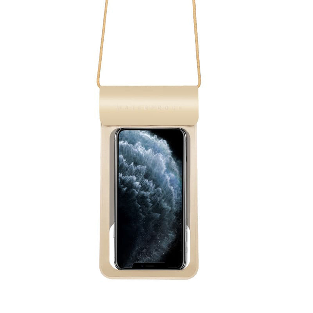 Univerzalna vodootporna futrola za telefon max. 6.8 inča, Techsuit, TWC1, Zlatna