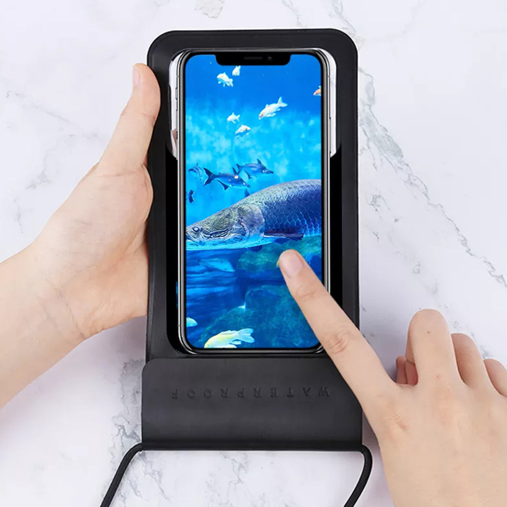 Univerzalna vodootporna futrola za telefon max. 6.8 inča, Techsuit, TWC1, Zlatna