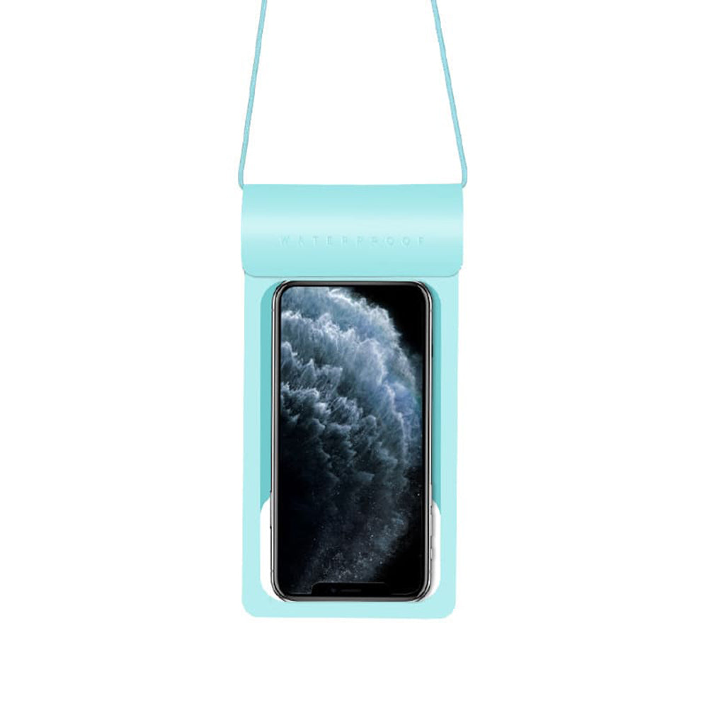 Univerzalna vodootporna futrola za telefon max. 6.8 inča, Techsuit, TWC1, Tirkizna