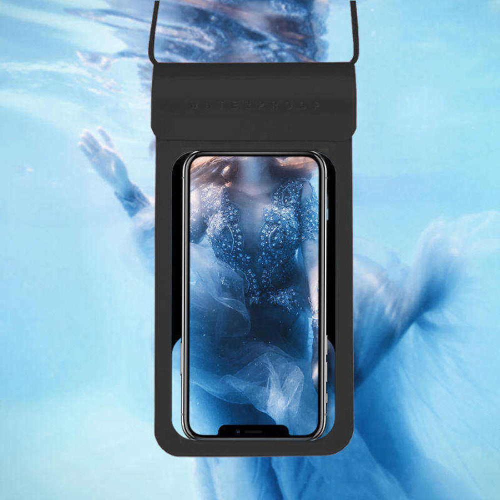 Univerzalna vodootporna futrola za telefon max. 6.8 inča, Techsuit, TWC1, Tirkizna