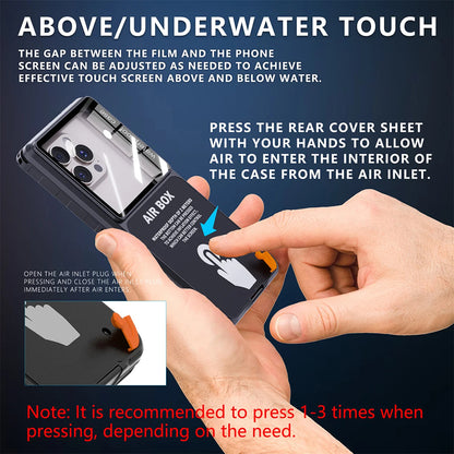Univerzalna vodootporna futrola za telefon max. 6.9 inča, ShellBox, AirBox, Crna