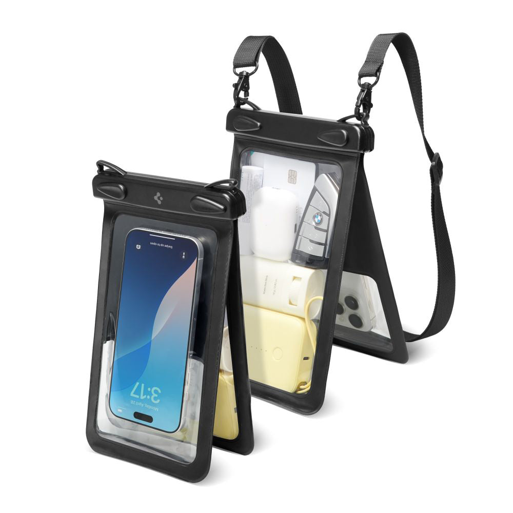 Univerzalna Vodootporna Torbica za Telefon max. 6.9inch, Spigen, A603, Crna ACS09745