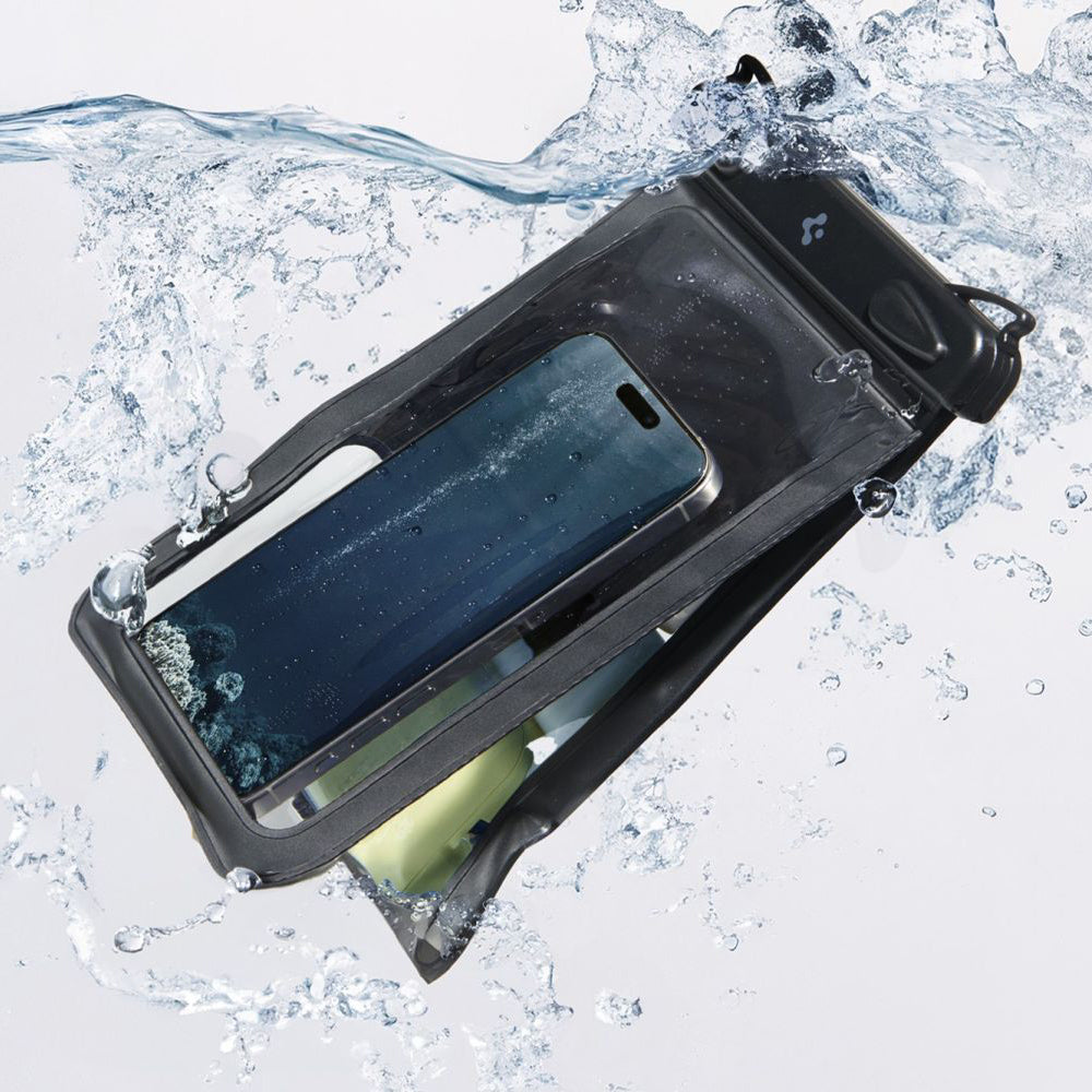 Univerzalna Vodootporna Torbica za Telefon max. 6.9inch, Spigen, A603, Crna ACS09745
