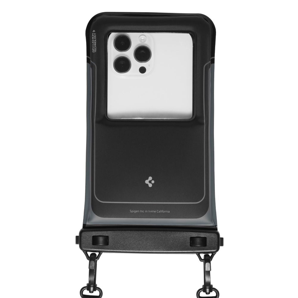 Univerzalna Vodootporna Torbica za Telefon max. 6.9inch, Spigen, A611P, Set 2 komada, Mat Crna ACS09348