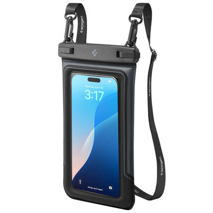 Univerzalna Vodootporna Torbica za Telefon max. 6.9inch, Spigen, A611P, Set 2 komada, Mat Crna ACS09348