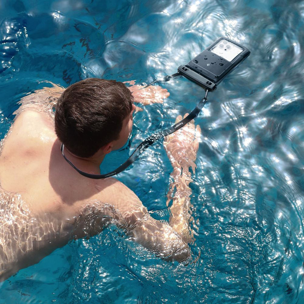 Univerzalna Vodootporna Torbica za Telefon max. 6.9inch, Spigen, A611P, Set 2 komada, Mat Crna ACS09348