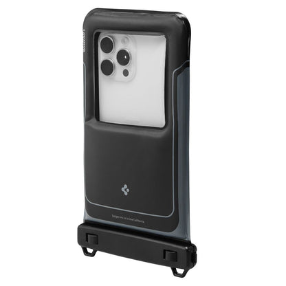Univerzalna Vodootporna Torbica za Telefon max. 6.9inch, Spigen, A611P, Set 2 komada, Mat Crna ACS09348