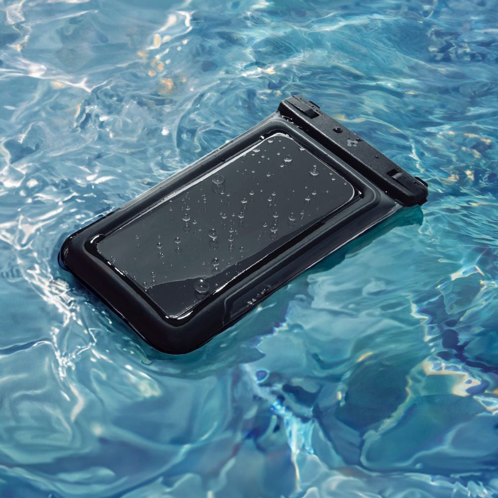 Univerzalna Vodootporna Torbica za Telefon max. 6.9inch, Spigen, A611P, Set 2 komada, Mat Crna ACS09348