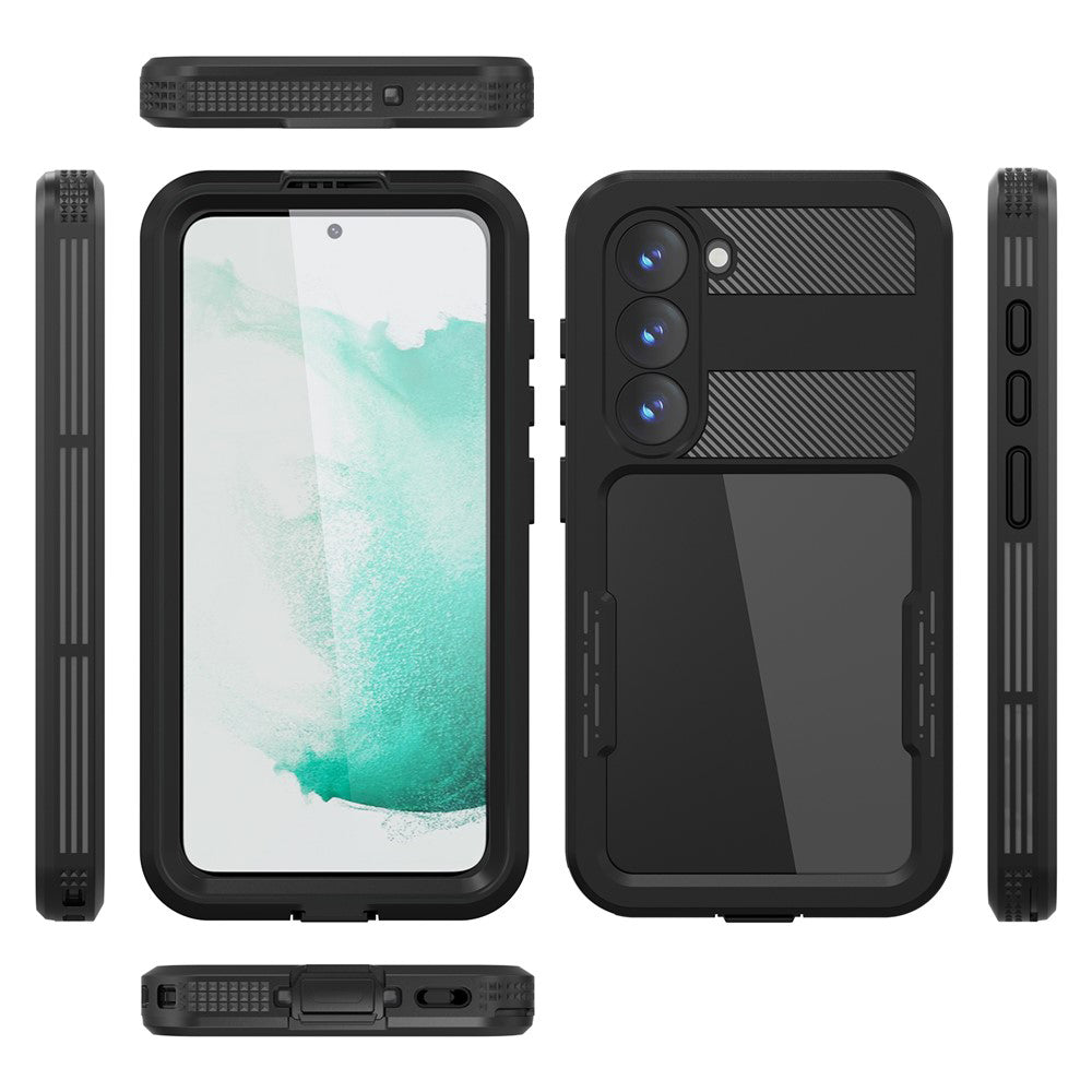 Vodootporna torbica za Samsung Galaxy S26 Plus, ShellBox, Crna