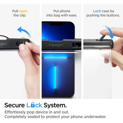 Univerzalna Vodootporna Torbica za Telefon max. 8.2inch, Spigen, A601, Prozirna