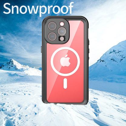 Vodootporna MagSafe maska za Apple iPhone 15 Pro Max, ShellBox, Crna