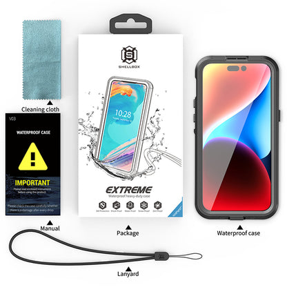 Vodootporna MagSafe maska za Apple iPhone 15 Pro Max, ShellBox, Crna