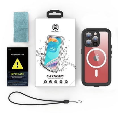 Vodootporna MagSafe maska za Apple iPhone 15 Pro, ShellBox, Crna