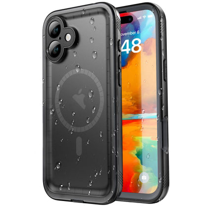 Vodootporna maska za Apple iPhone 16, ShellBox, Crna