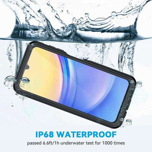 Vodootporna maska za Samsung Galaxy A15 5G A156 / A15 A155, ShellBox, Crna