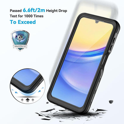 Vodootporna maska za Samsung Galaxy A15 5G A156 / A15 A155, ShellBox, Crna