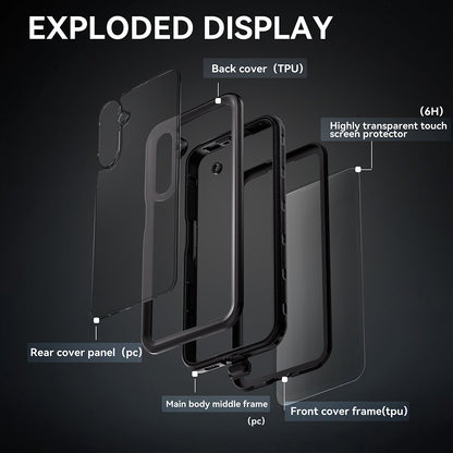 Vodootporna maska za Samsung Galaxy A16 5G A166 / A16 4G A165, ShellBox, Crna
