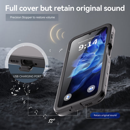 Vodootporna maska za Samsung Galaxy A16 5G A166 / A16 4G A165, ShellBox, Crna