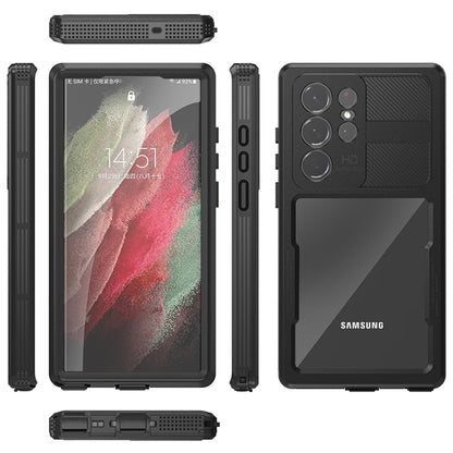 Vodootporna maska za Samsung Galaxy S23 Ultra S918, ShellBox, Crna