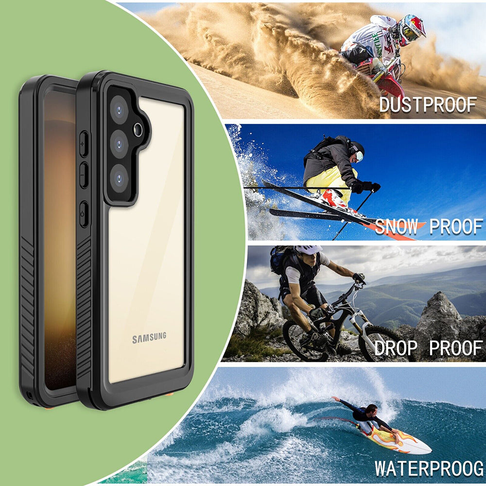 Vodootporna maska za Samsung Galaxy S24+ S926, ShellBox, Crna