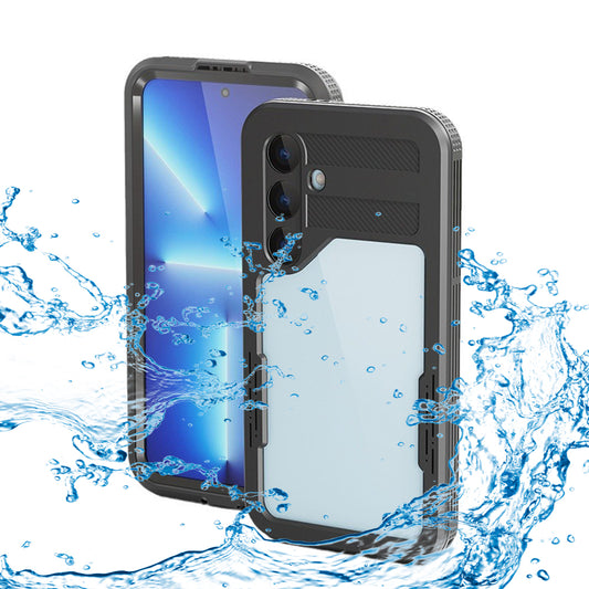 Vodootporna maska za Samsung Galaxy S24 S921, ShellBox, Crna