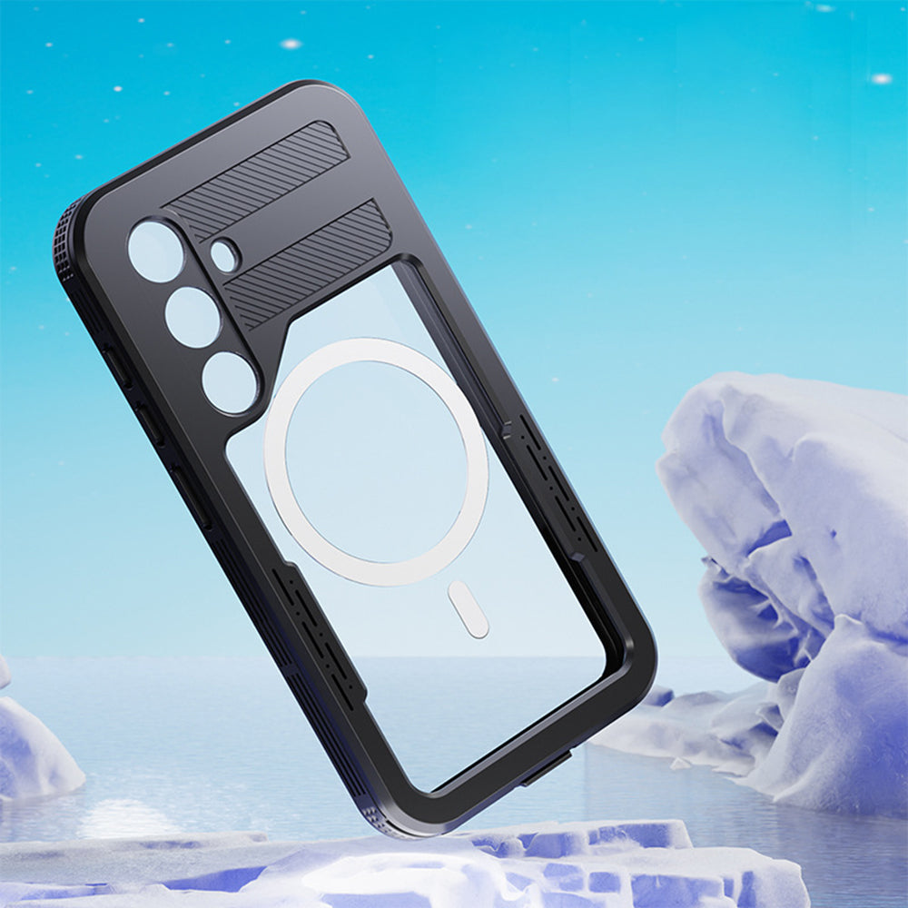 Vodootporna maska za Samsung Galaxy S24 S921, ShellBox, Crna
