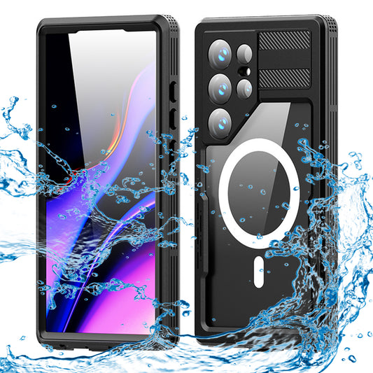 Vodootporna maska za Samsung Galaxy S24 Ultra S928, ShellBox, Crna