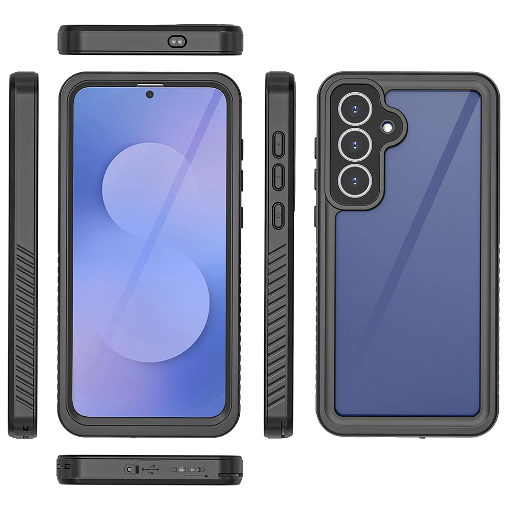 Vodootporna torbica za Samsung Galaxy S25 FE, ShellBox, Crna