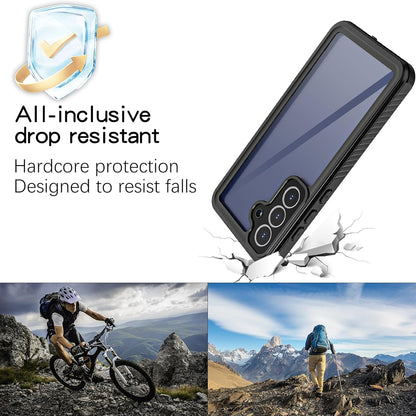 Vodootporna torbica za Samsung Galaxy S25 FE, ShellBox, Crna