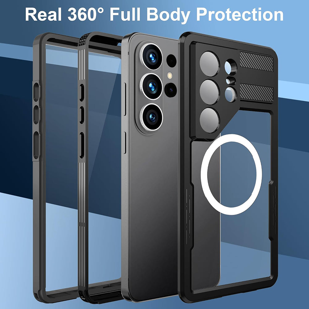 Vodootporna torbica za Samsung Galaxy S26 Ultra, ShellBox, Crna