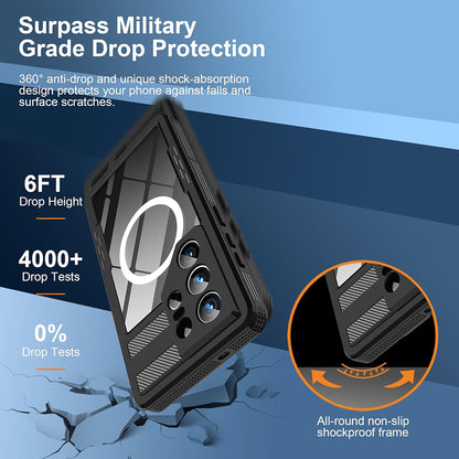 Vodootporna torbica za Samsung Galaxy S26 Ultra, ShellBox, Crna