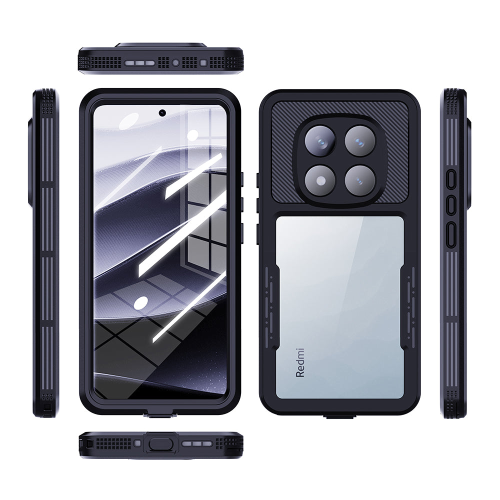 Vodootporna maska za Xiaomi Poco X7 / Redmi Note 14 Pro 5G, ShellBox, Crna
