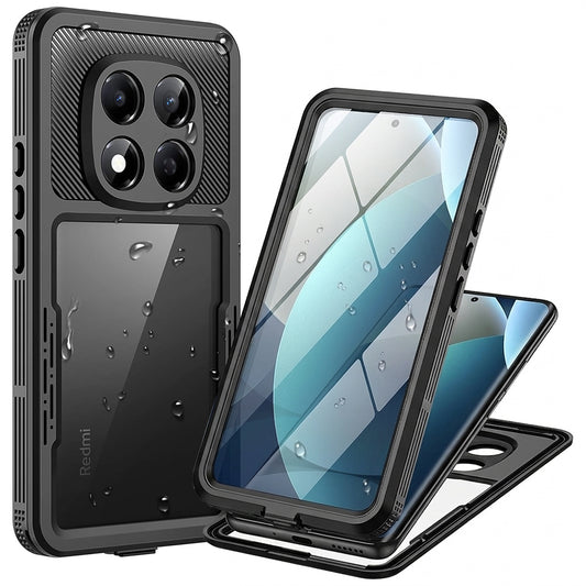 Vodootporna maska za Xiaomi Redmi Note 15 Pro 5G, ShellBox, Crna