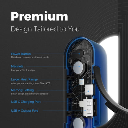 Grijač za ruke Ocoopa UT2s, Plavi